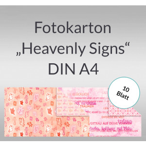 Fotokarton "Heavenly Signs" DIN A4 - 10 Blatt