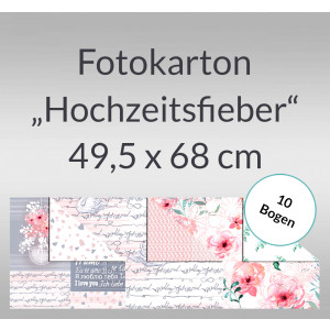 Fotokarton "Hochzeitsfieber" 49,5 x 68 cm - 10 Bogen