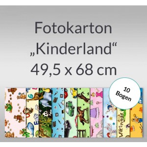 Fotokarton "Kinderland" 49,5 x 68 cm - 10 Bogen