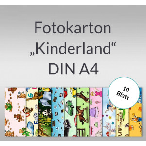 Fotokarton "Kinderland" DIN A4 - 10 Blatt