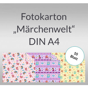 Fotokarton "Märchenwelt" DIN A4 - 10 Blatt