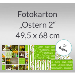 Fotokarton "Ostern 2" 49,5 x 68 cm - 10 Bogen