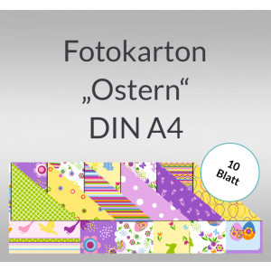 Fotokarton "Ostern" DIN A4 - 10 Blatt