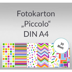 Fotokarton "Piccolo" DIN A4 - 10 Blatt