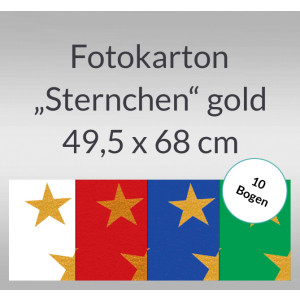 Fotokarton "Sternchen" 49,5 x 68 cm - 10 Bogen