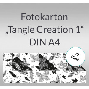 Fotokarton "Tangle Creation 1" DIN A4 - 10 Blatt