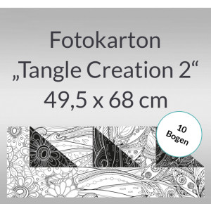 Fotokarton "Tangle Creation 2" 49,5 x 68 cm - 10 Bogen