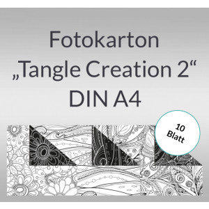Fotokarton "Tangle Creation 2" DIN A4 - 10 Blatt