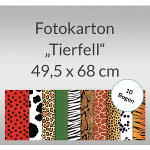 Fotokarton "Tierfell" 49,5 x 68 cm - 10 Bogen