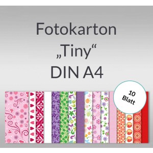 Fotokarton "Tiny" DIN A4 - 10 Blatt