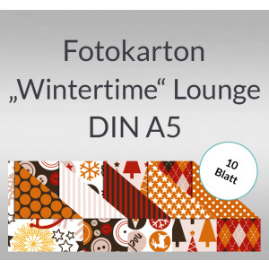 Fotokarton "Wintertime" Lounge DIN A4 - 10 Blatt