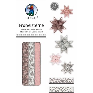 Fröbelsterne "Pastell" rosa - FSC