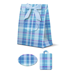 Geschenkbox "Celina" Vichy blau