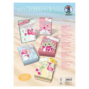 Geschenkboxen-Set "Flamingo"