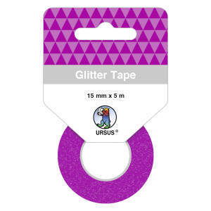 Glitter Tape violett, selbstklebend