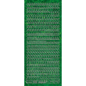 Hologramm Sticker "Buchstaben klein 1" grün