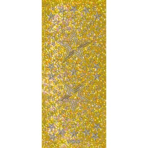 Hologramm Sticker "Sterne 4" gold