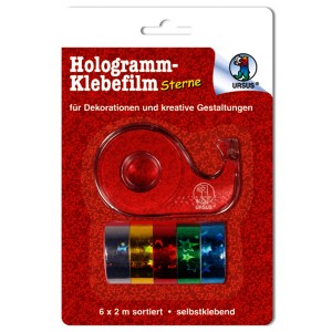 Hologrammfolie 50 µm Silber 50 x 70 cm - 5 Bogen je Motiv