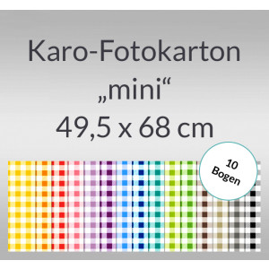 Karo-Fotokarton "mini" 49,5 x 68 cm - 10 Bogen