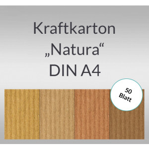 Kraftkarton "Natura" DIN A4 - 50 Blatt