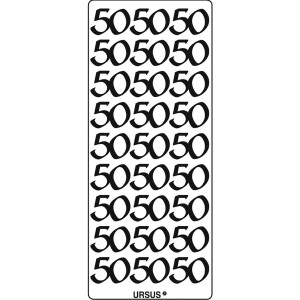 Kreativ Sticker "50" gold