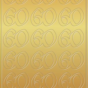 Kreativ Sticker "60" gold