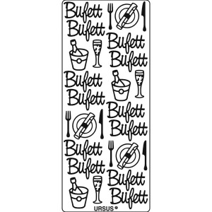 Kreativ Sticker "Büfett" gold