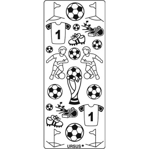 Kreativ Sticker "Fußball" gold