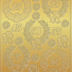 Kreativ Sticker "Jubiläum 2" gold