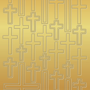 Kreativ Sticker "Kreuze" gold
