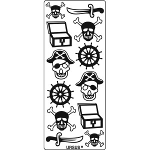 Kreativ Sticker "Piraten" silber