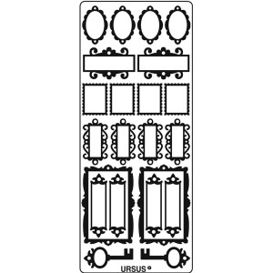 Kreativ Sticker "Schilder" silber