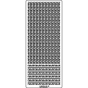 Kreativ Sticker "Zierstreifen & Bordüren" kupfer