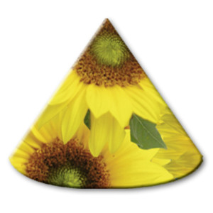 Lampenschirmchen-Stanzteile "Flora" Sonnenblumen
