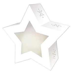 Laternen-Bastelset Twinkle Star, weiß