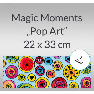 Magic Moments "Pop Art" 22 x 33 cm - 5 Blatt