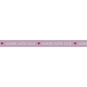 Masking Tape "Made with love", 1 Rolle
