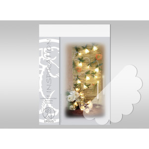 Mini-Lampenschirmchen-Stanzteile "transparent" Blüten - 20 Stück