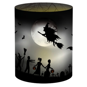 Mini-Tischlichter "Ambiente" Halloween Hexen - Motiv 102