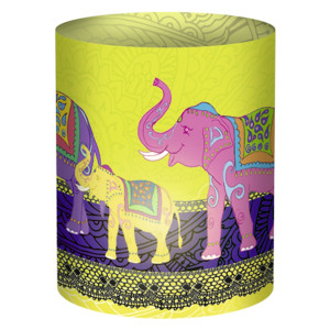 Mini-Tischlichter "Ambiente" orientalische Elefanten - Motiv 41