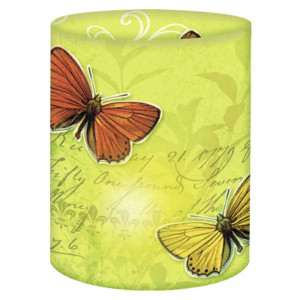 Mini-Tischlichter "Ambiente" Schmetterlinge mit dezenten Schriftzug - Motiv 22