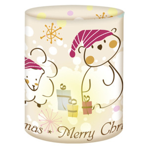 Mini-Tischlichter "Ambiente" Winterbären Merry Christmas - Motiv 05