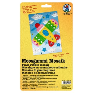 Moosgummi Mosaik "Flugzeug"