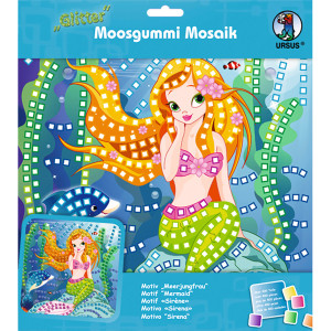 Moosgummi-Mosaik "Glitter" Meerjungfrau