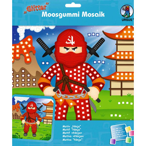 Moosgummi-Mosaik "Glitter" Ninja