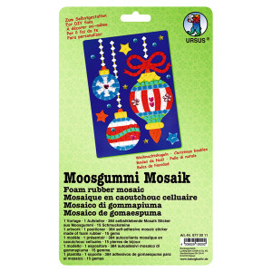 Moosgummi Mosaik "Weihnachtskugel"
