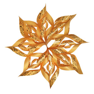 Paper Stars "Ornament" gelb
