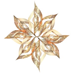 Paper Stars "Ornament" gold