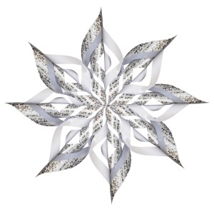 Paper Stars "Ornament" silber