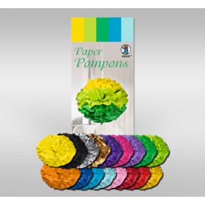 Papier Pompons aus Seidenpapier